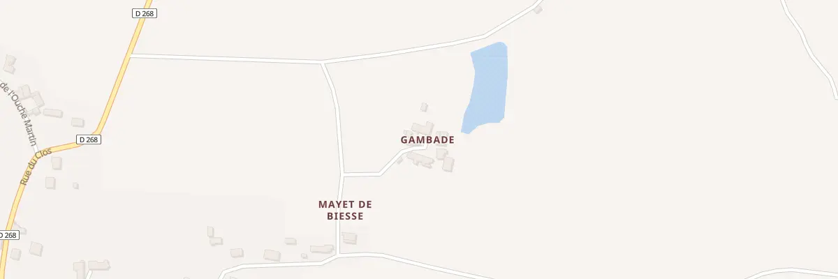Plan du 5042 Mayet de Biesse à Rongères