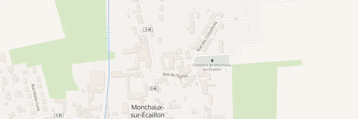 Plan du 5 Rue de l’Eglise à Monchaux-sur-Écaillon