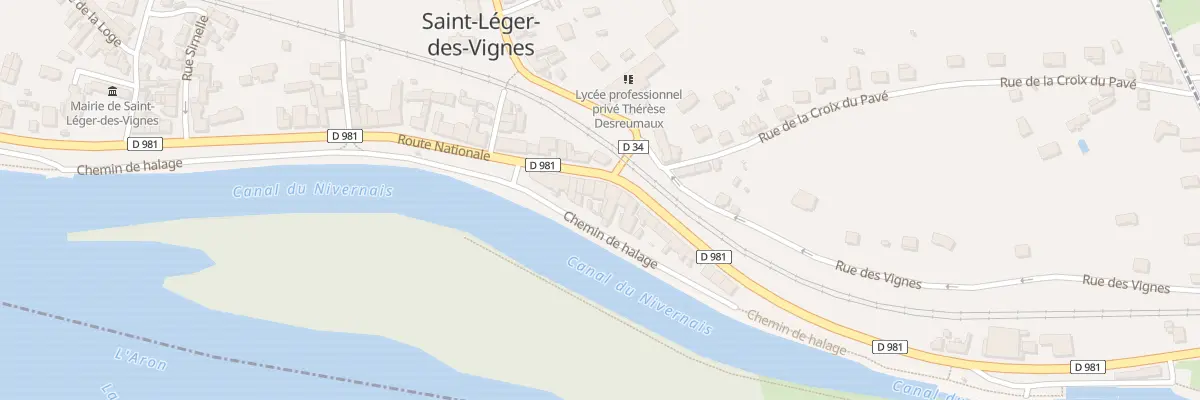 Plan du 25 Rte Nationale à Saint-Léger-des-Vignes