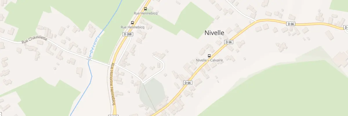 Plan du 60 Rue Honorine Hennebicq à Nivelle