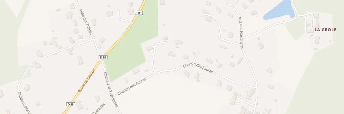 Plan du 5 Che des Faures à Orléat