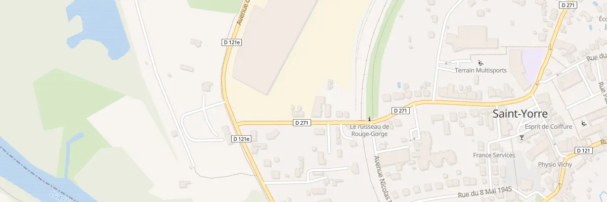 Plan du 13 Rue de Stalingrad à Saint-Yorre