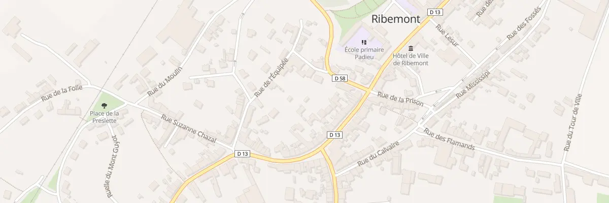 Plan du 18 Rue du Général Saint Hilaire à Ribemont