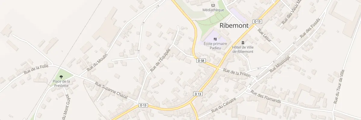 Plan du 1 Rue Jomaron à Ribemont