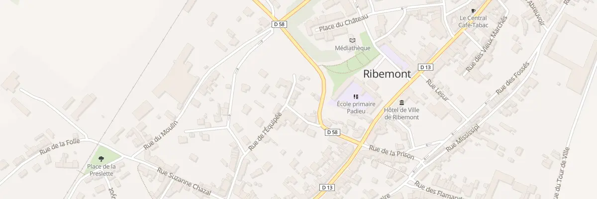Plan du 20 Rue de l’Equipée à Ribemont