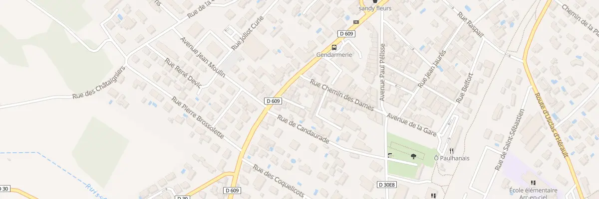 Plan du 3 Imp de la Candaurade à Paulhan