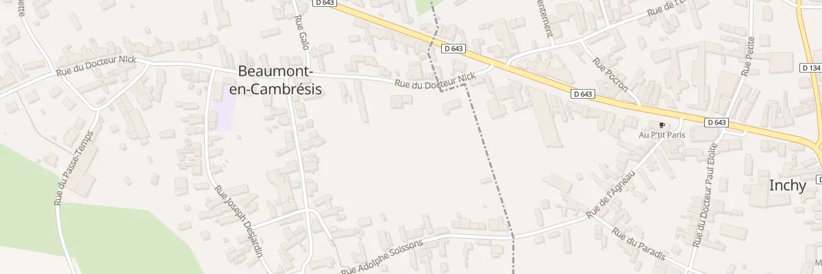 Plan du 5 Rue du Docteur Nick à Beaumont-en-Cambrésis
