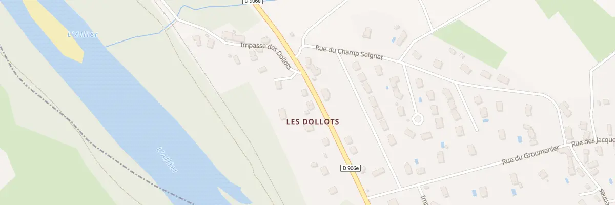 Plan du 124 Av de Thiers à Abrest