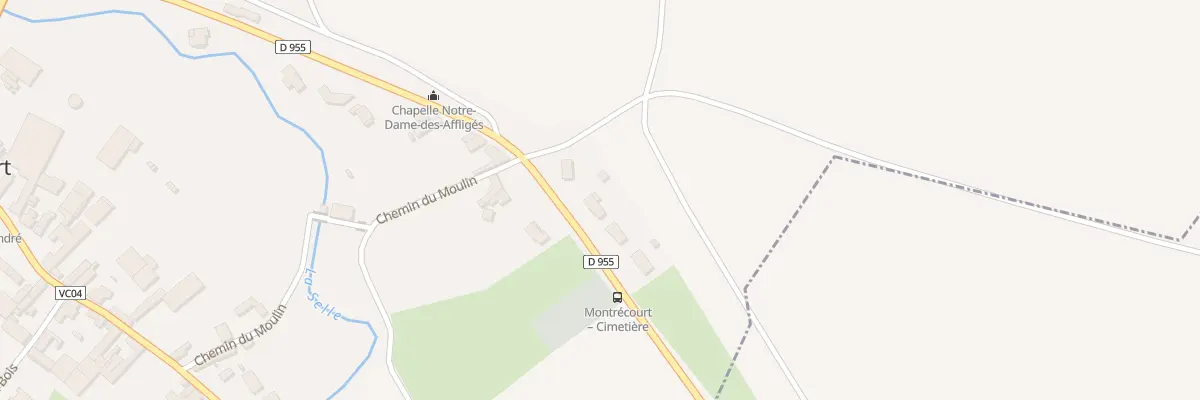 Plan du 13 Rte de Solesmes à Montrécourt