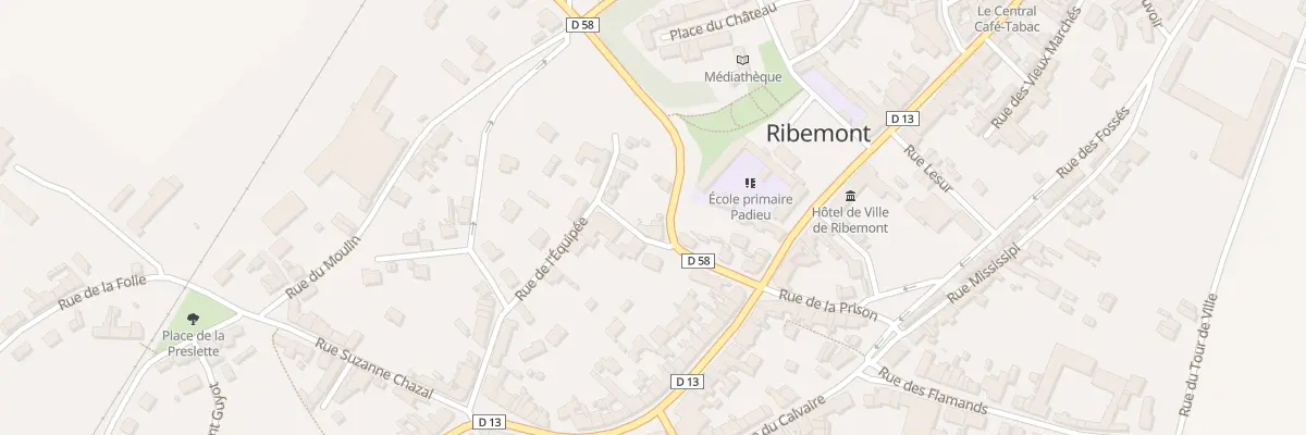 Plan du 3 Rue de la Gare à Ribemont