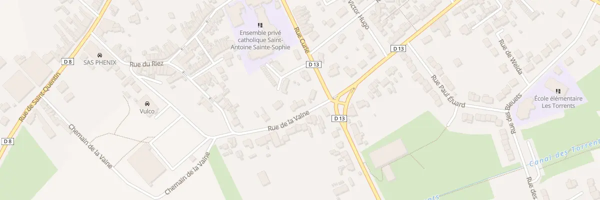 Plan du 6 Rue de la Vaine à Bohain-en-Vermandois