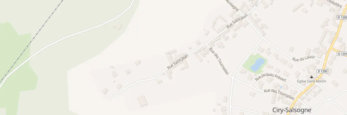 Plan du 24 Rue St Jean à Ciry-Salsogne