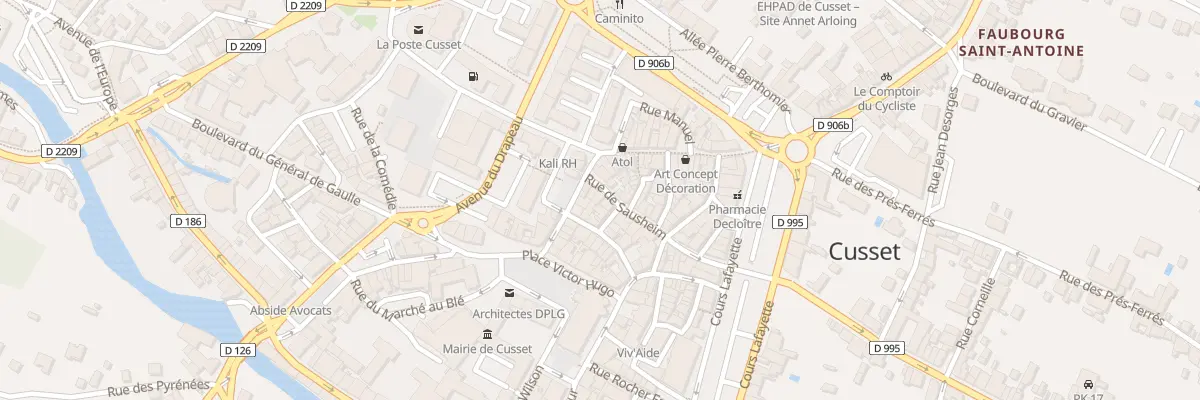 Plan du 15 Rue de Sausheim à Cusset