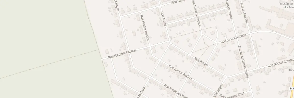 Plan du 33 Rue Hector Berlioz à La Machine