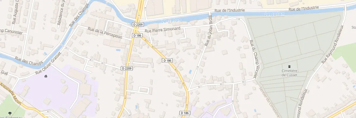 Plan du 30 Rue Jean Baptiste Bru à Cusset