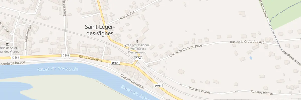 Plan du 5 Rue de la Croix du Pavé à Saint-Léger-des-Vignes
