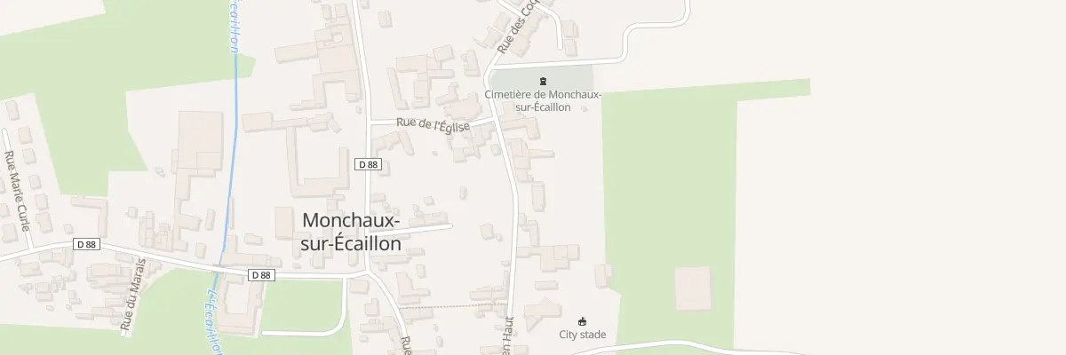 Plan du 14 Rue d’En Haut à Monchaux-sur-Écaillon