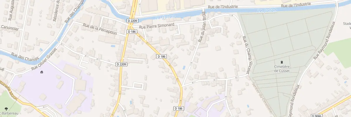 Plan du 26 Rue Jean Baptiste Bru à Cusset