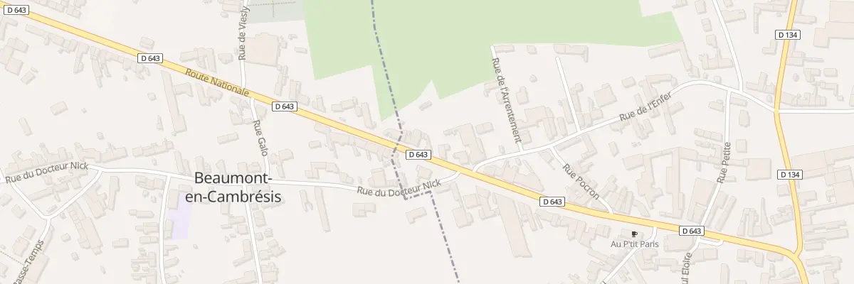 Plan du 3 Rte Nationale à Inchy