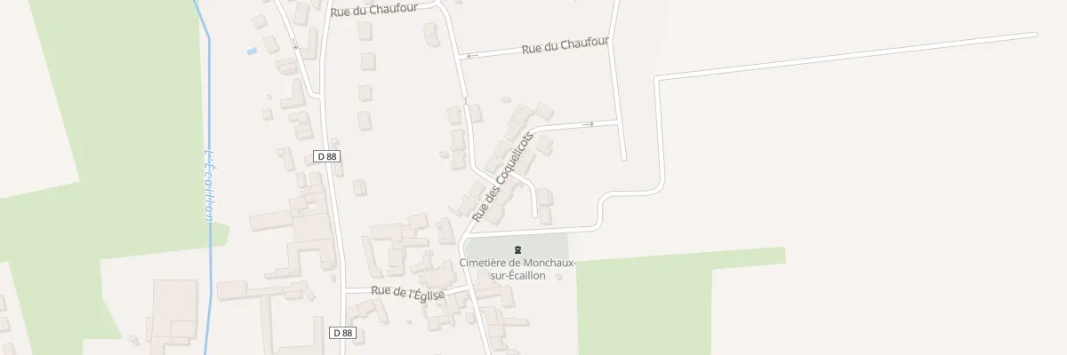 Plan du 12 Rue des Coquelicots à Monchaux-sur-Écaillon