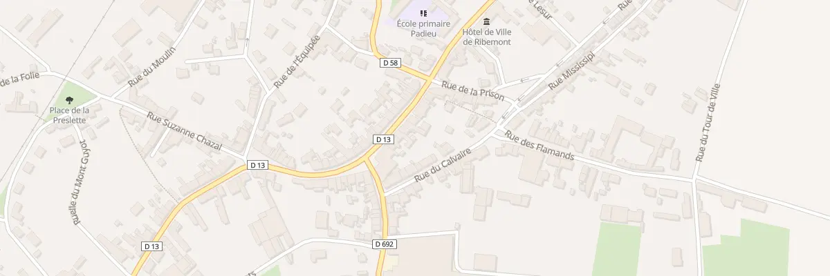 Plan du 11 Rue du Général Saint Hilaire à Ribemont