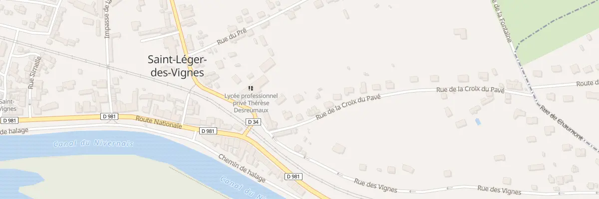 Plan du 9 Rue de la Croix du Pavé à Saint-Léger-des-Vignes
