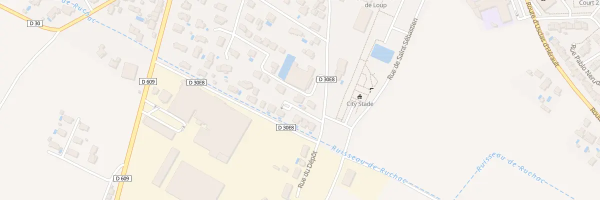 Plan du 5924F Rue de la Clairette à Paulhan