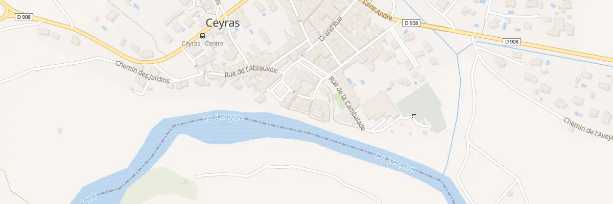 Plan du 6 Rue de la Lergue à Ceyras