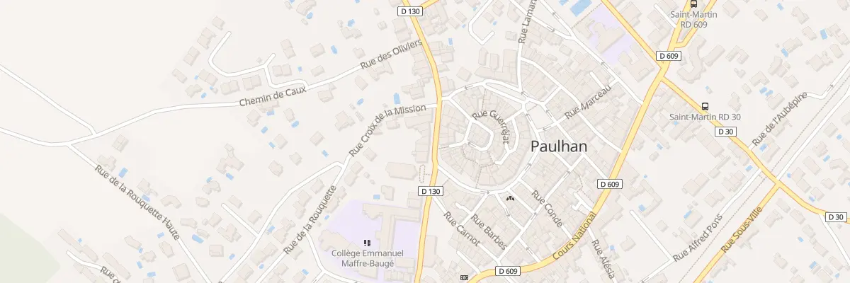 Plan du 7 Av Voltaire à Paulhan