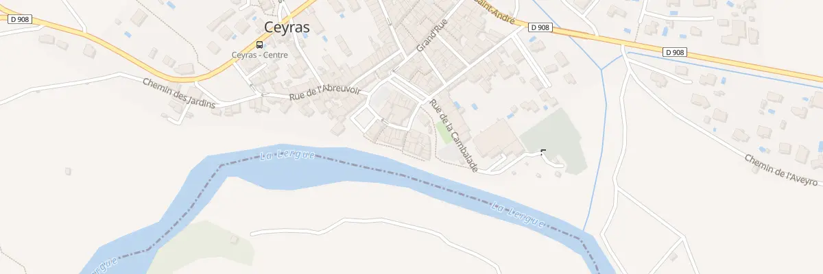 Plan du 1 Rue de la Lergue à Ceyras