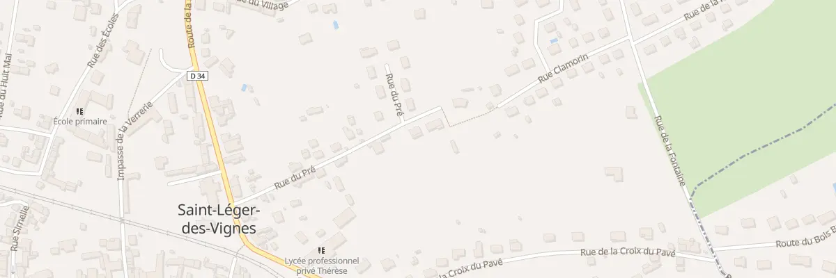 Plan du 12 Rue du Pré à Saint-Léger-des-Vignes