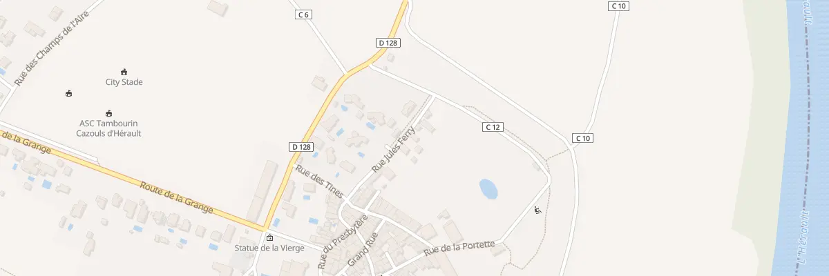 Plan du 8 Rue Jules Ferry à Cazouls-d’Hérault