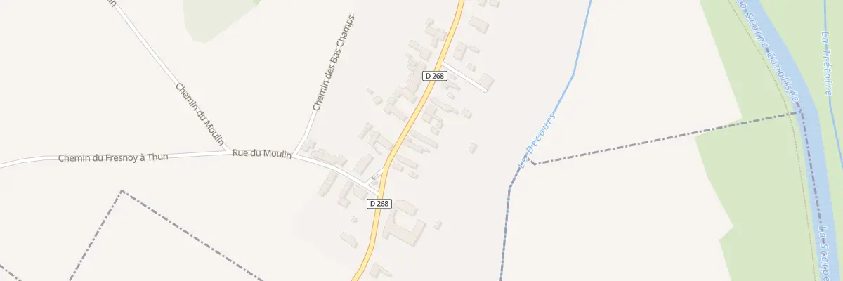 Plan du 59 Rue Jean Lebas à Thun-Saint-Amand