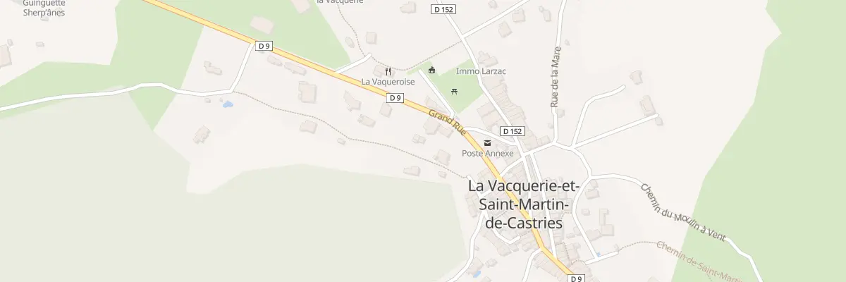 Plan du 5202 Le Village à La Vacquerie-et-Saint-Martin-de-Castries