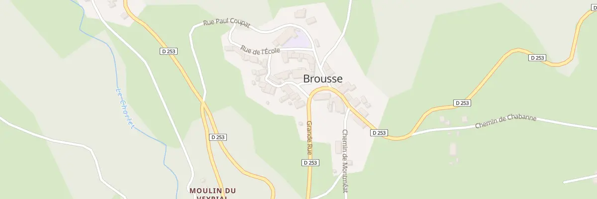 Plan du 5130 Le Bourg à Brousse
