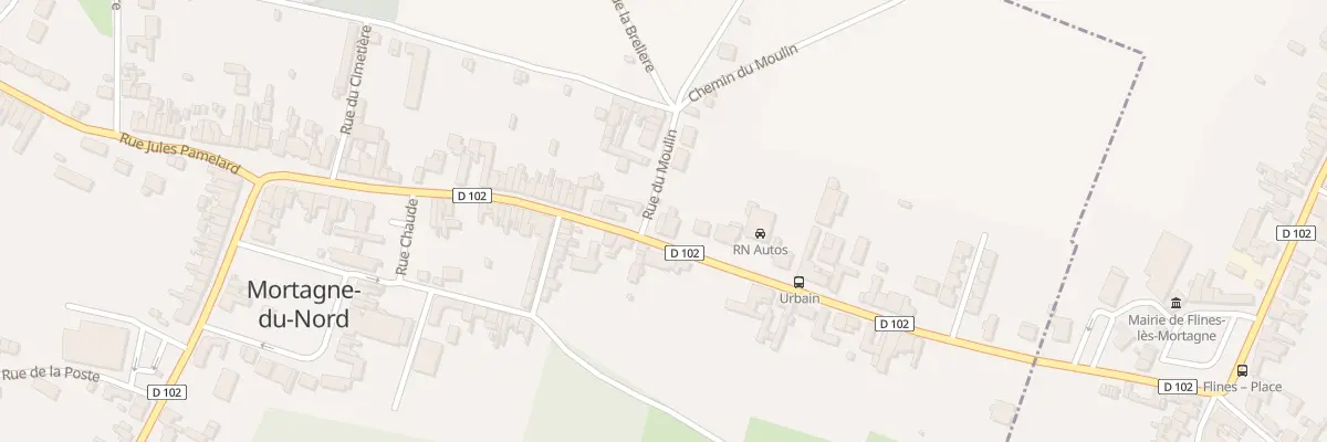 Plan du 69 Rue Henri Urbain à Mortagne-du-Nord