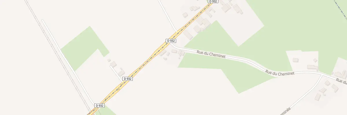 Plan du 85 Rue du Cheminet à Honnechy