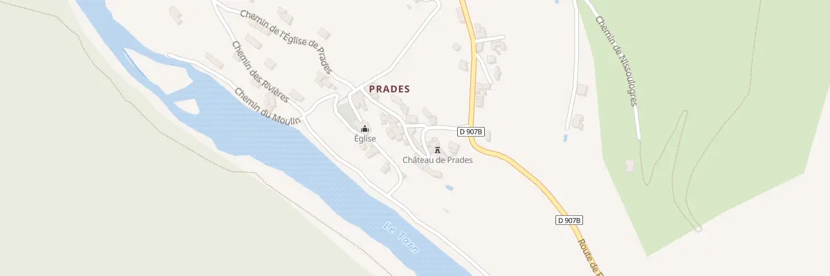Plan du 5968 Prades à Gorges du Tarn Causses