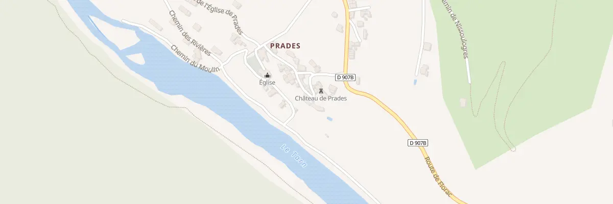 Plan du 5746 Prades à Gorges du Tarn Causses