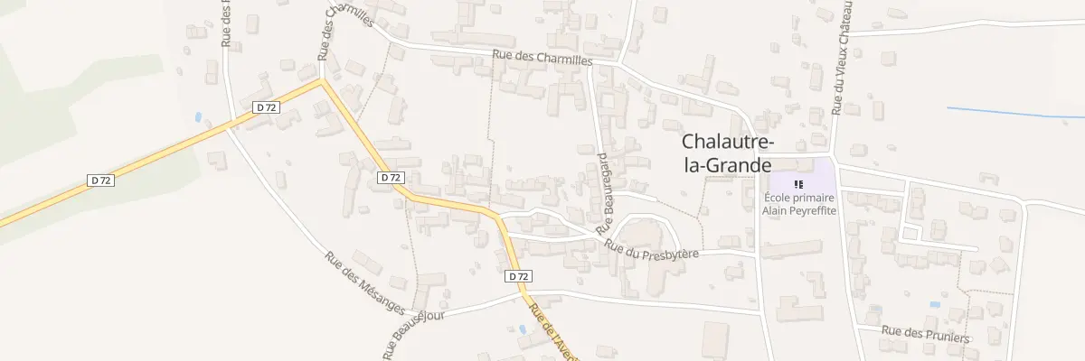 Plan du 3 Rue de la Grande Cour à Chalautre-la-Grande