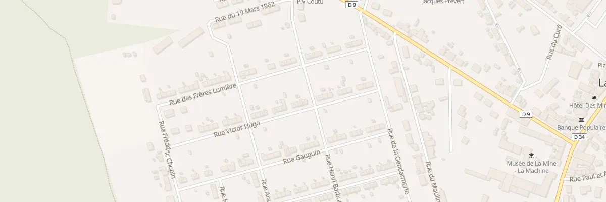 Plan du 15 Rue Victor Hugo à La Machine
