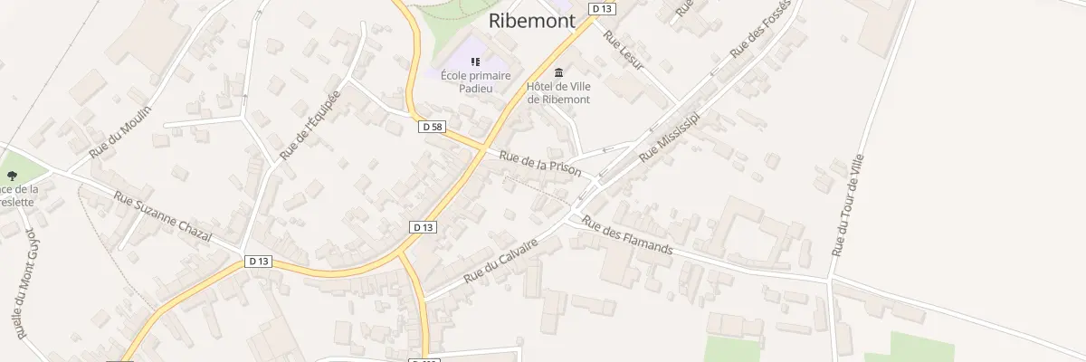 Plan du 6B Rue de la Prison à Ribemont