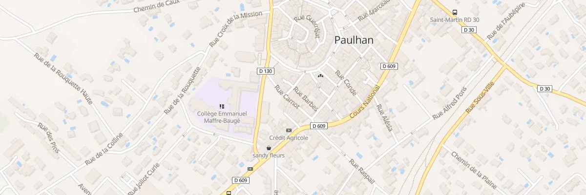 Plan du 12 Rue Carnot à Paulhan