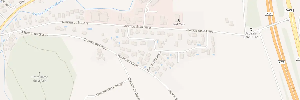 Plan du 240 Rue de la Clairette à Aspiran