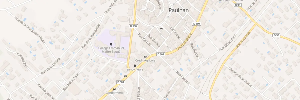 Plan du 1 Imp Robespierre à Paulhan