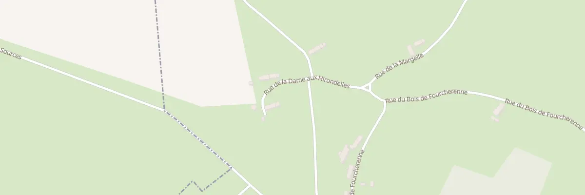 Plan du 1 Rue de la Dame aux Hirondelles à Saxi-Bourdon