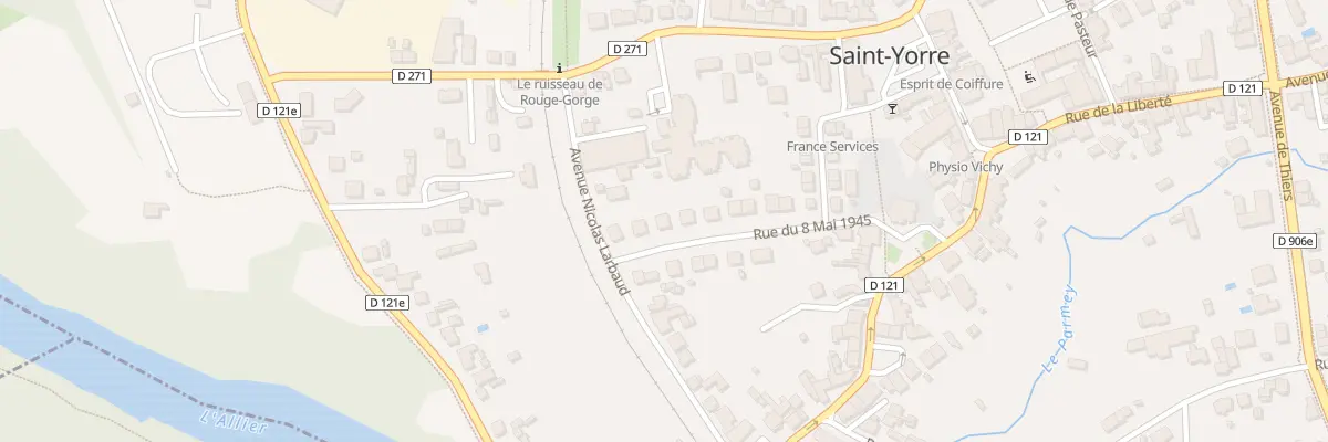 Plan du 5 Rue du Huit Mai 1945 à Saint-Yorre