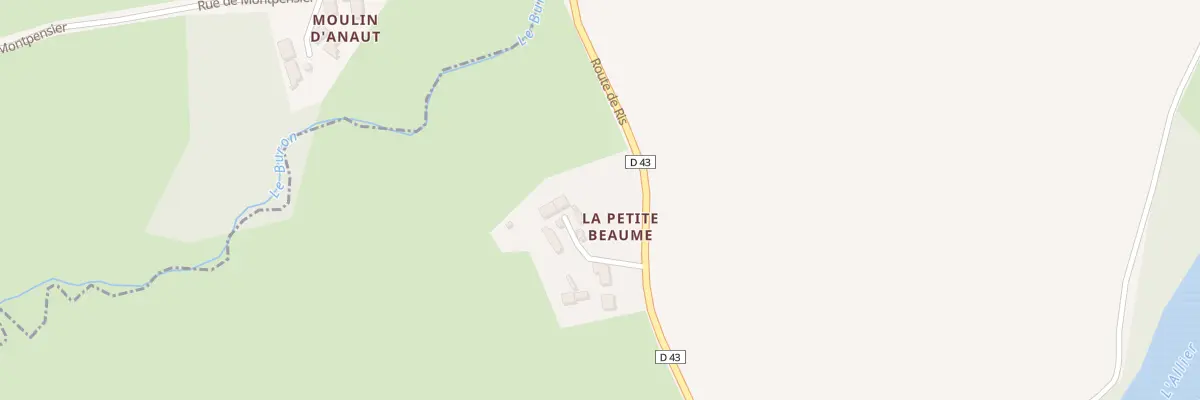 Plan du 3 Rte de Ris - La Baume à Mons