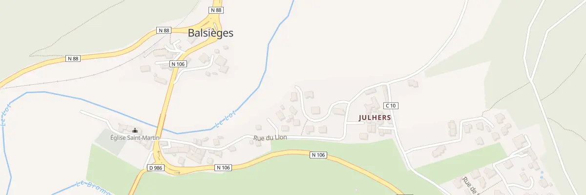 Plan du 123 Rue du Chan de l’Oume à Balsièges