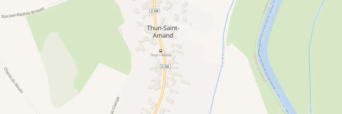 Plan du 25 Rue Jean Lebas à Thun-Saint-Amand